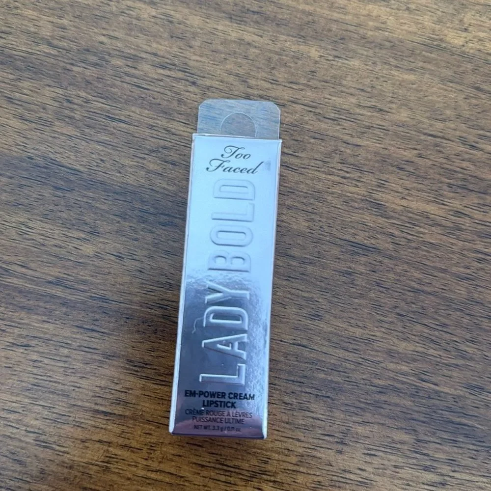 Too Faced Lady Bold Em-Power Cream Lipstick Shade Upgrade
